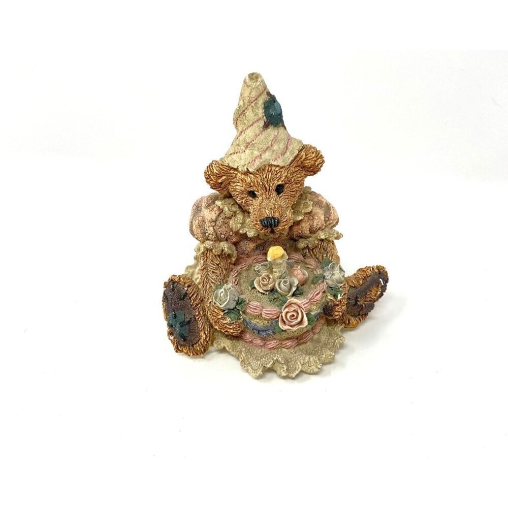 Vintage 1993 Boyds Bears And Friends Bailey's Birthday Bear Figurine No Box